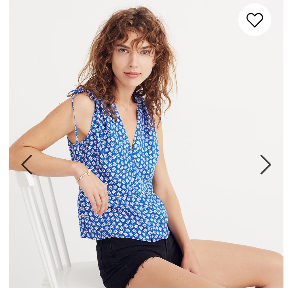 Madewell Belle Tank Top in Mini Daisy Flower